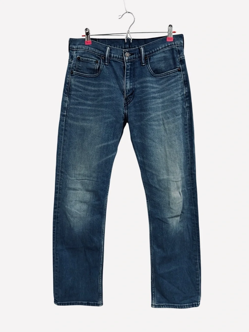 Levi's Blue Medium Wash Loose Fit Straight Leg Cotton Denim Jeans Size 31x34